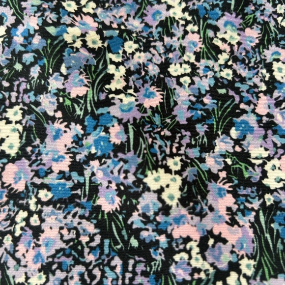 Ebb and flow retro floral ruffle pocket leggings size M full length - Picture 6 of 6